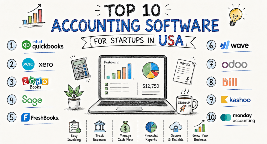 Top 10 Accounting Software for Startups in USA